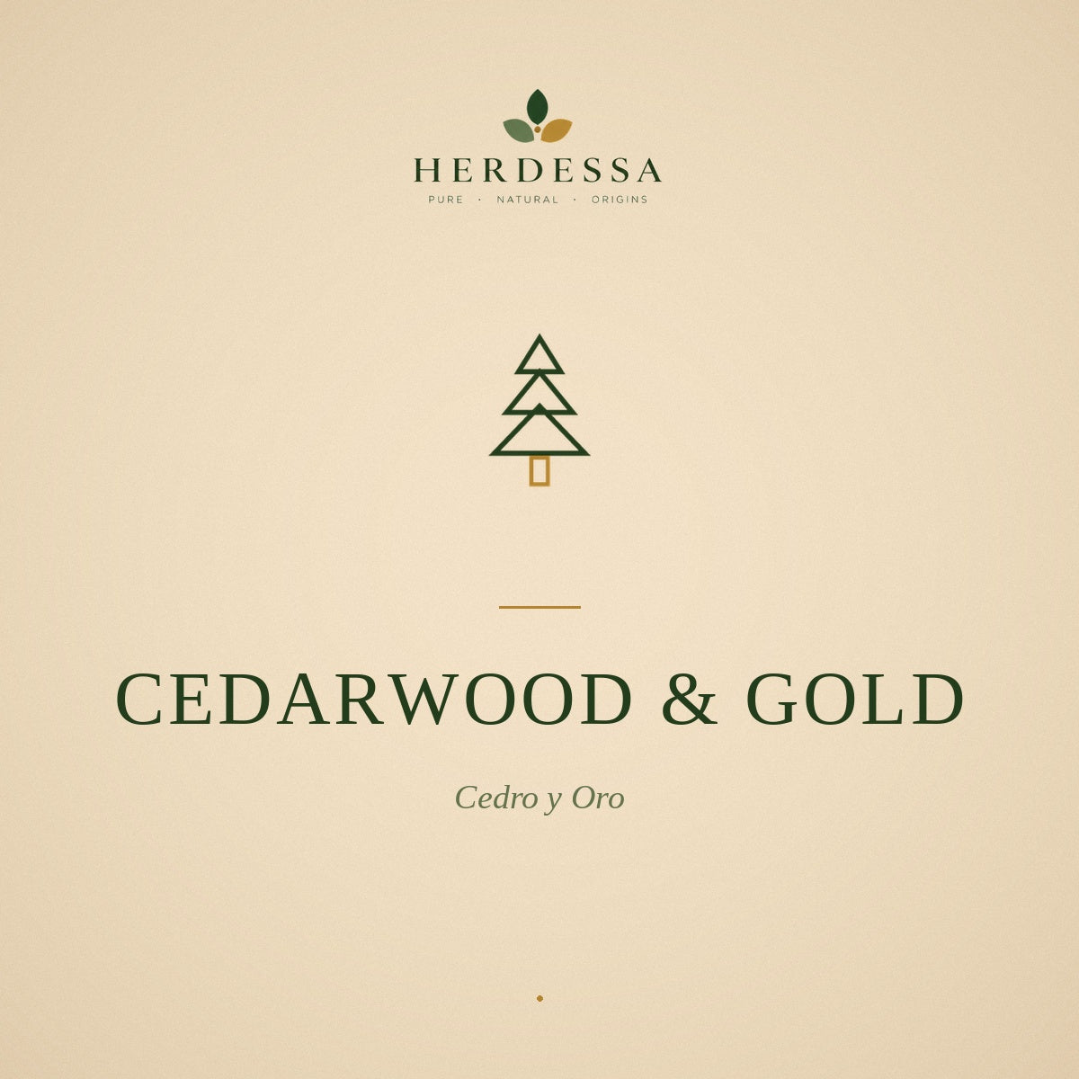 Cedarwood & Gold / Cedro y Oro