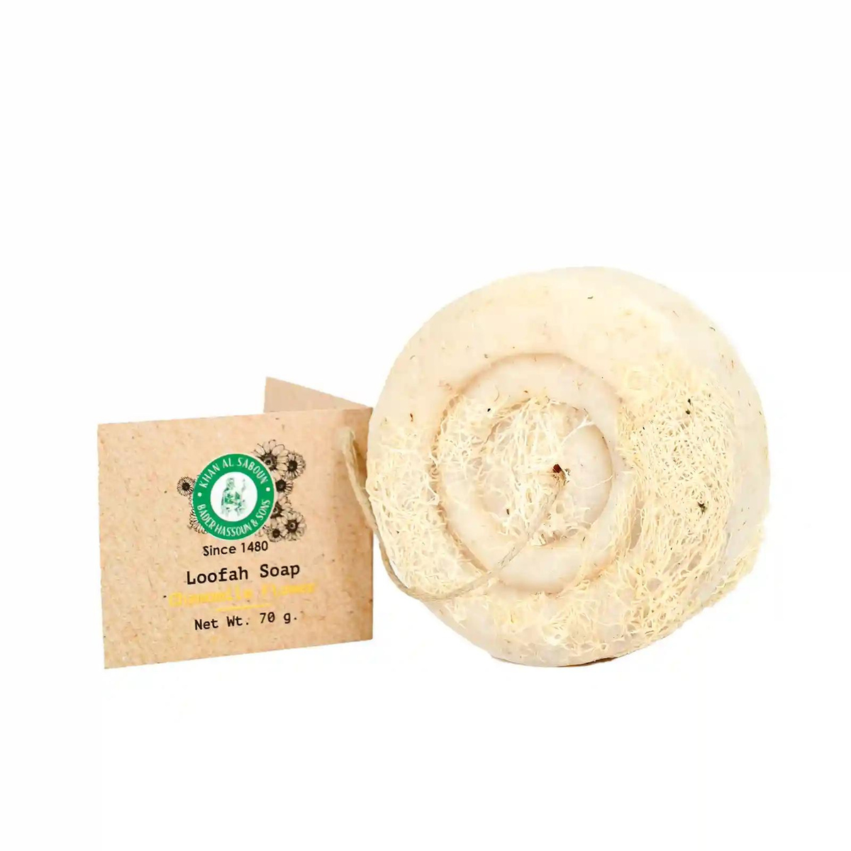 Soap / Jabón — Chamomile Loofah Soap (70g)